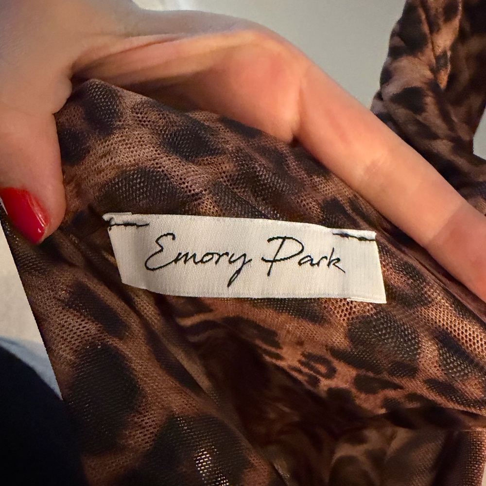 Emory Park Animal Print Tank Top